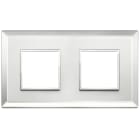 VIMAR SPA - VIW21643.72 PLACCA 4M (2+2) INT71 ARGENTO GHIACCIO