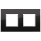 VIMAR SPA - VIW21643.76 PLACCA 4M (2+2) INT71 NERO DIAMANTE