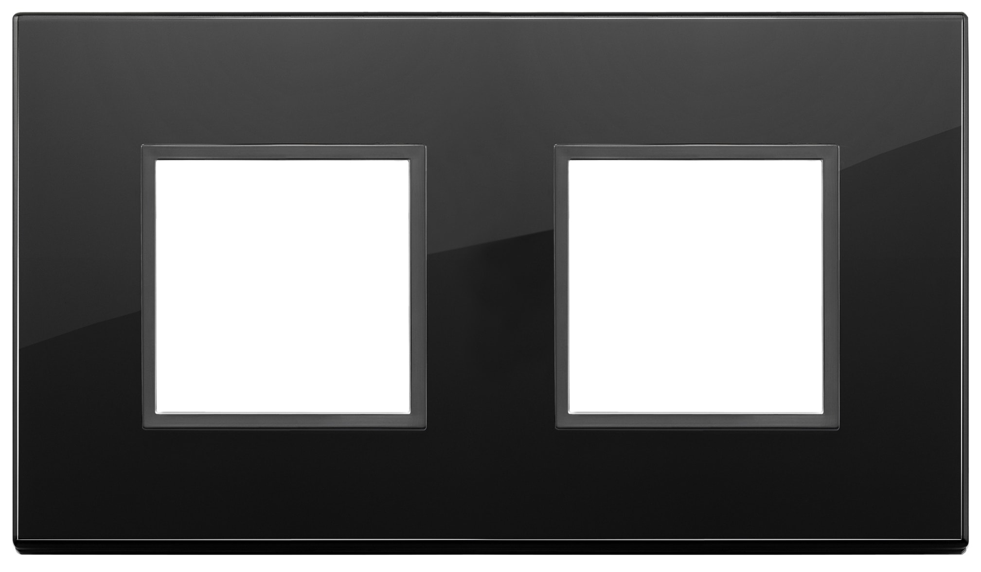 VIMAR SPA - VIW21643.88 PLACCA 4M (2+2) INT71 NERO TOT. DIAMANTE