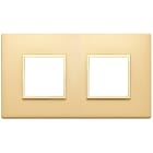 VIMAR SPA - VIW21643.G10 PLACCA 4M(2+2) INT71 ORO TOTALE SATINATO