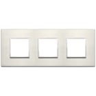 VIMAR SPA - VIW21644.08 Placca 6M (2+2+2) int71 titanio