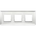 VIMAR SPA - VIW21644.72 PLACCA 6M (2+2+2) INT71 ARGENTO GHIACCIO