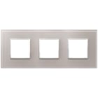 VIMAR SPA - VIW21644.73 PLACCA 6M (2+2+2) INT71 GRIGIO PERLA