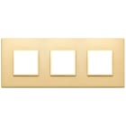 VIMAR SPA - VIW21644.G10 Placca 6M(2+2+2)i71 oro totale satinato
