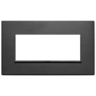 VIMAR SPA - VIW21649.18 Placca 5M BS nero totale