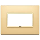 VIMAR SPA - VIW21654.G10 Placca 4M oro totale satinato