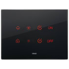 VIMAR SPA - VIW21664.76 PLACCA 4M NERO DIAMANTE