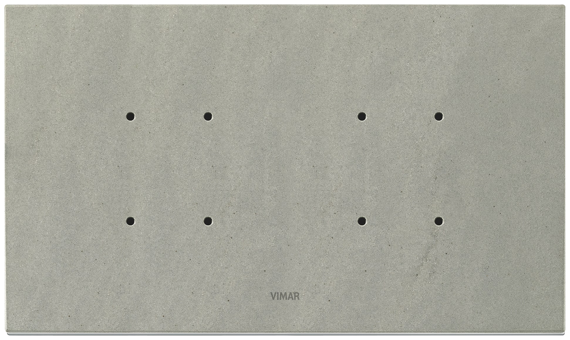 VIMAR SPA - VIW21667.53 PLACCA 5MBS (2+BLANK+2) QUARZITE GRIGIA