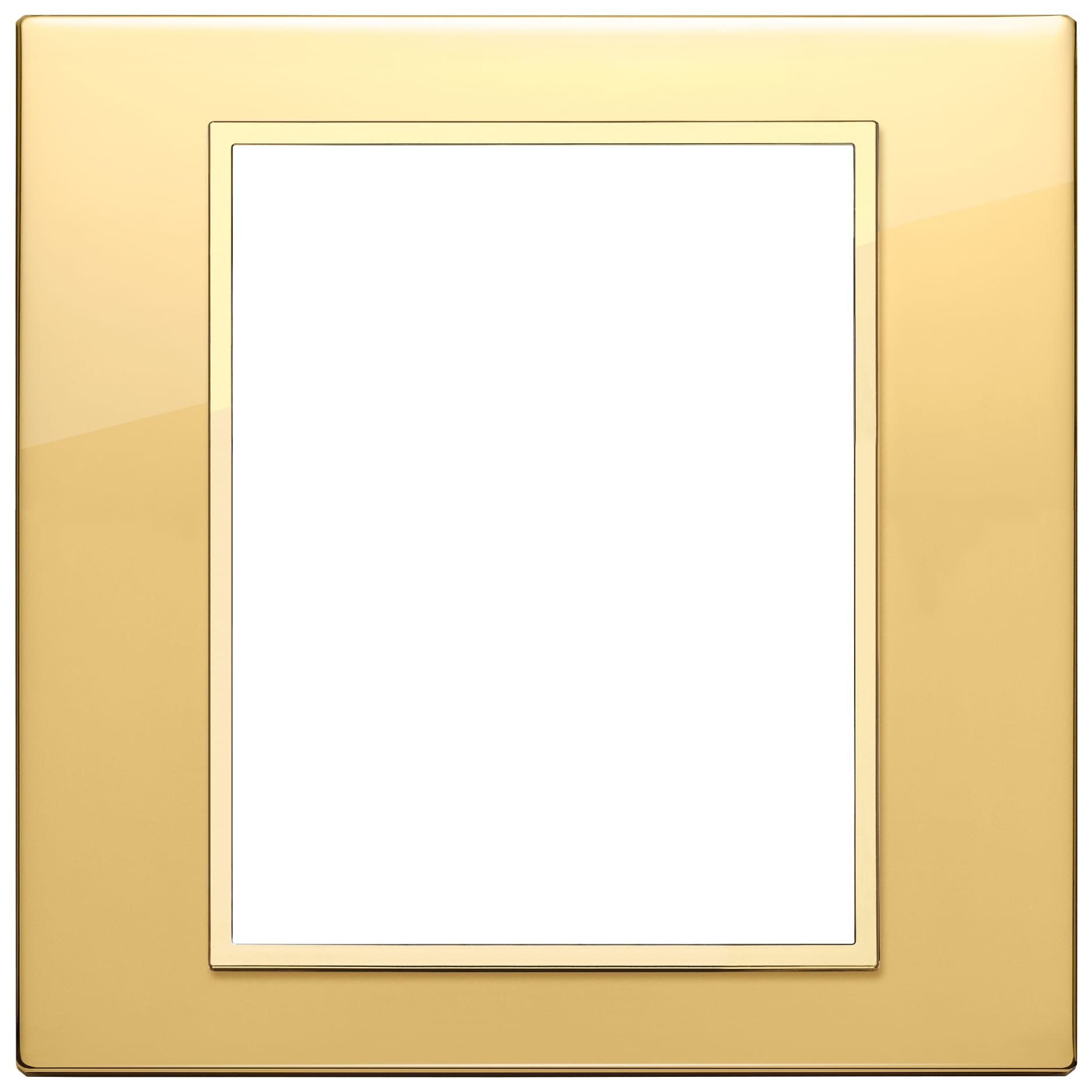 VIMAR SPA - VIW21668.G09 Placca 8M oro totale lucido