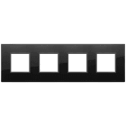 VIMAR SPA - VIW21669.88 PLACCA 8M (2+2+2+2) INT71 NERO TOT DIAM.