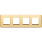 VIMAR SPA - VIW21669.G10 PLACCA 8M(2+2+2+2)I71 ORO TOTALE SATINAT