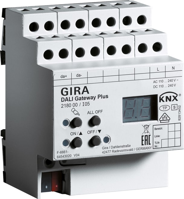 GIRA - GIR218000 GATEWAY DALI PLUS KNX AMG