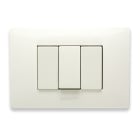 MASTER SRL - MST21MX103 MIX PLACCA 3 POSTI BIANCO ASPEN