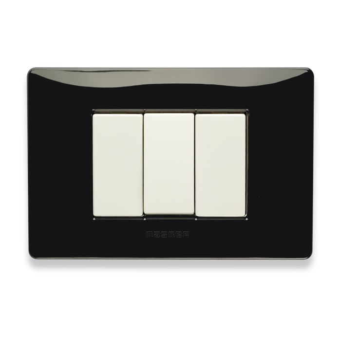 MASTER SRL - MST21MX203 MIX PLACCA 3 POSTI NERO PANTHER