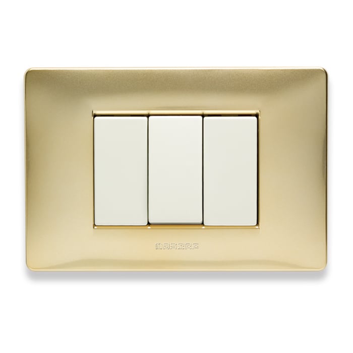 MASTER SRL - MST21MX243 MIX PLACCA 3 POSTI ORO KARAT