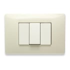 MASTER SRL - MST21MX283 MIX PLACCA 3 POSTI BIANCO SAFARI