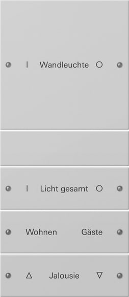 GIRA - GGI2204015 SET BIL. 4-M (1+3) SCRIV. SYSTEM 55 GRIG