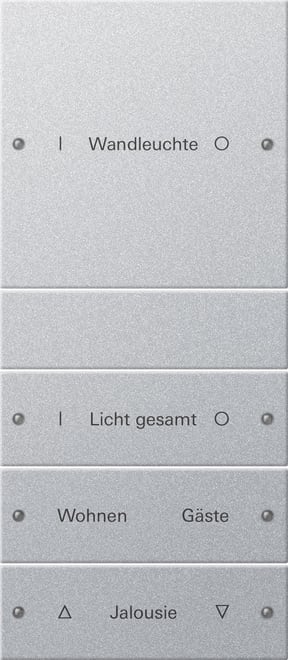 GIRA - GIR220426 SETBIL.4-M(1+3)SCRIV.SYSTEM55C.ALLUM