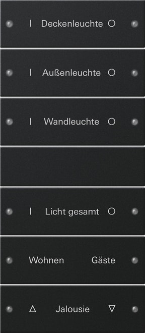 GIRA - GIR2206005 SET INTERRUTT. BILANC. 6X (3+3) SCRIVIB.