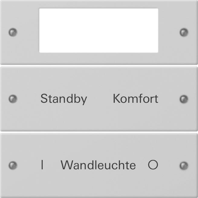 GIRA - GIR2212015 SET BIL. 2-M PLUS SCRIV. SYSTEM 55 GRIGI