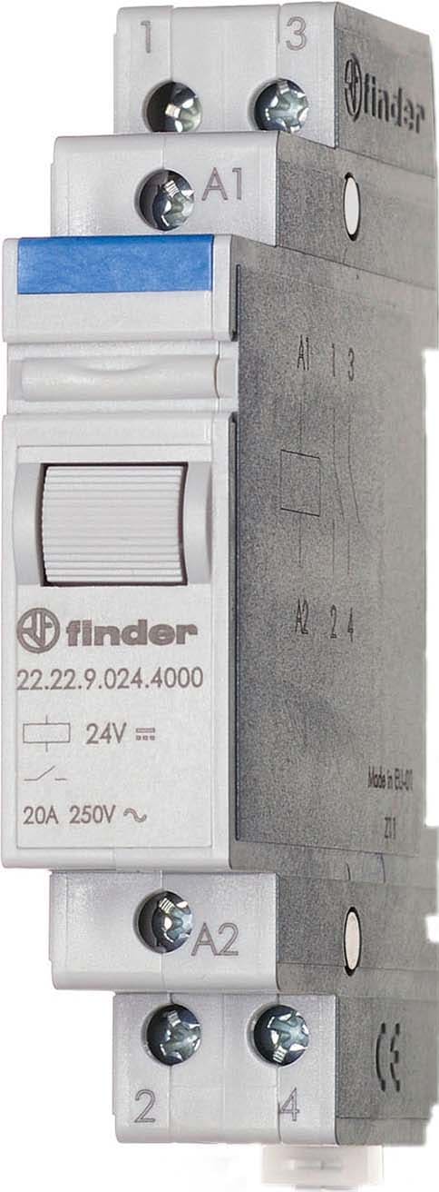 FINDER SPA - FIN222281204000 RELÈ MONOSTABILE 17.5MM 2NO 20A