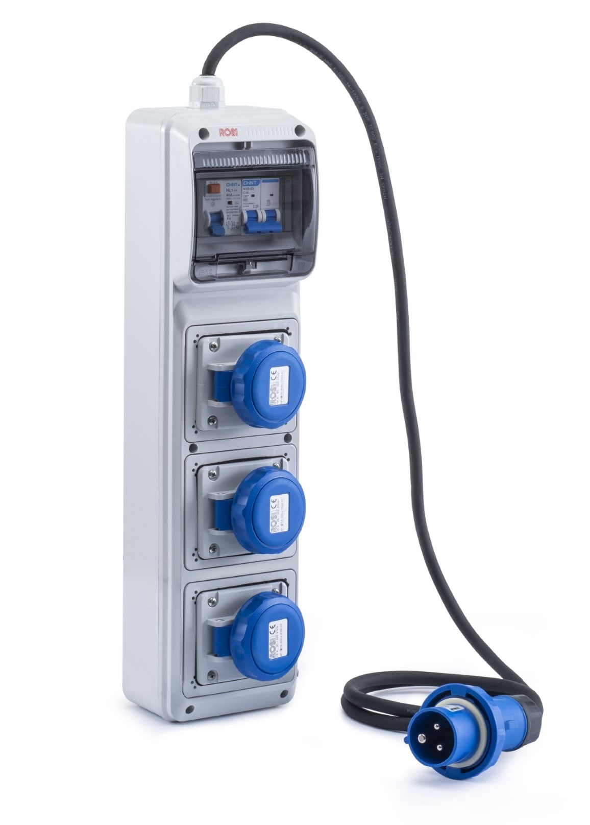 ROSI MATERIALE ELETT - RCO2260PE QUADRI ACS 3 PRESE INCASSO IP67 + P.E.