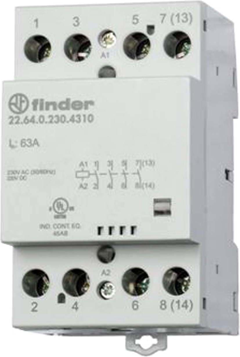 FINDER SPA - FIN226400244610 CONTATTORE 65A 4 CONTATTI 52MM