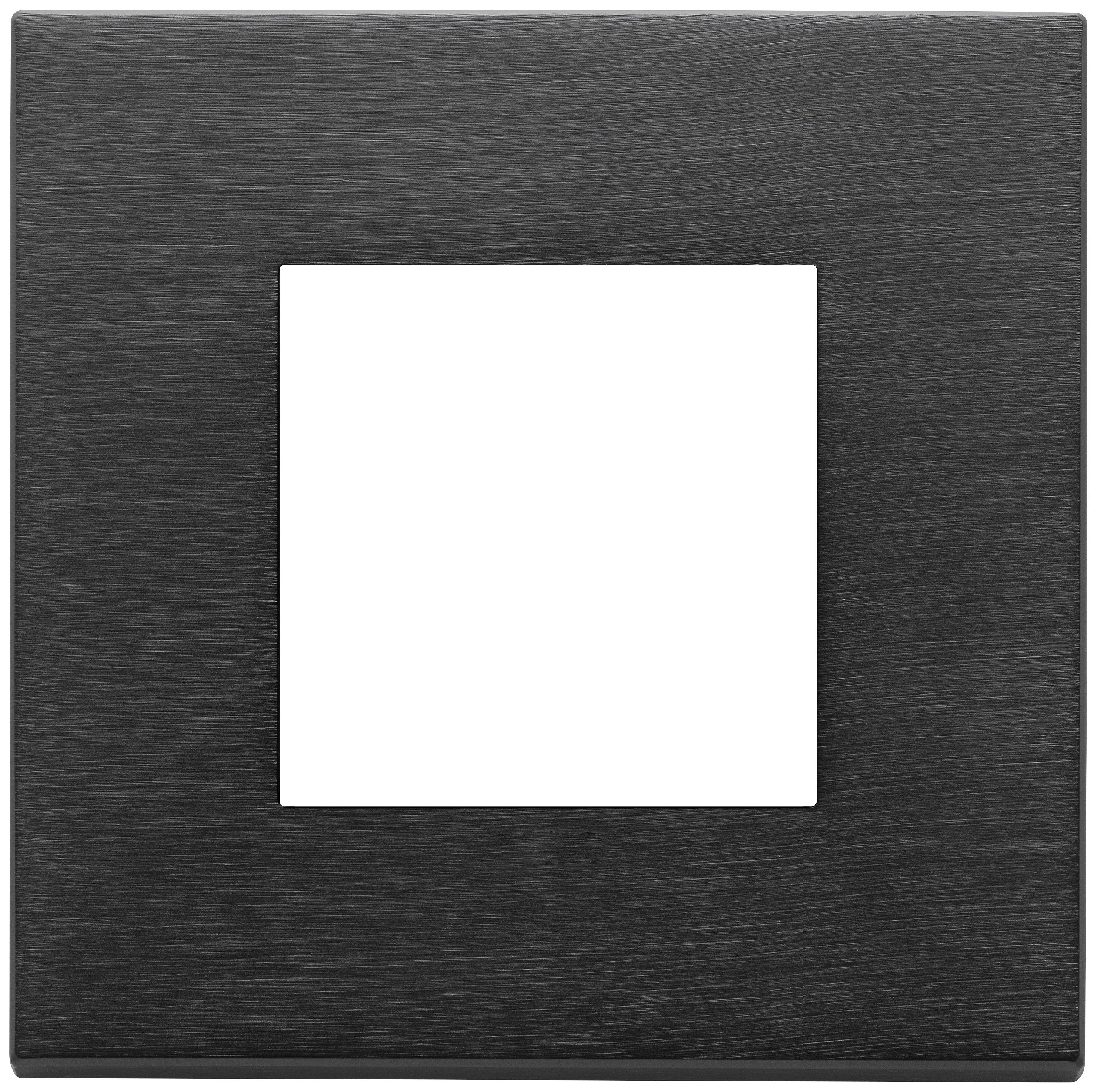 VIMAR SPA - VIW22642.13 PLACCA 2M NERO SPAZZOLATO