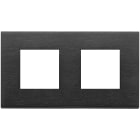 VIMAR SPA - VIW22643.13 Placca 4M (2+2)int71 nero spazzolato