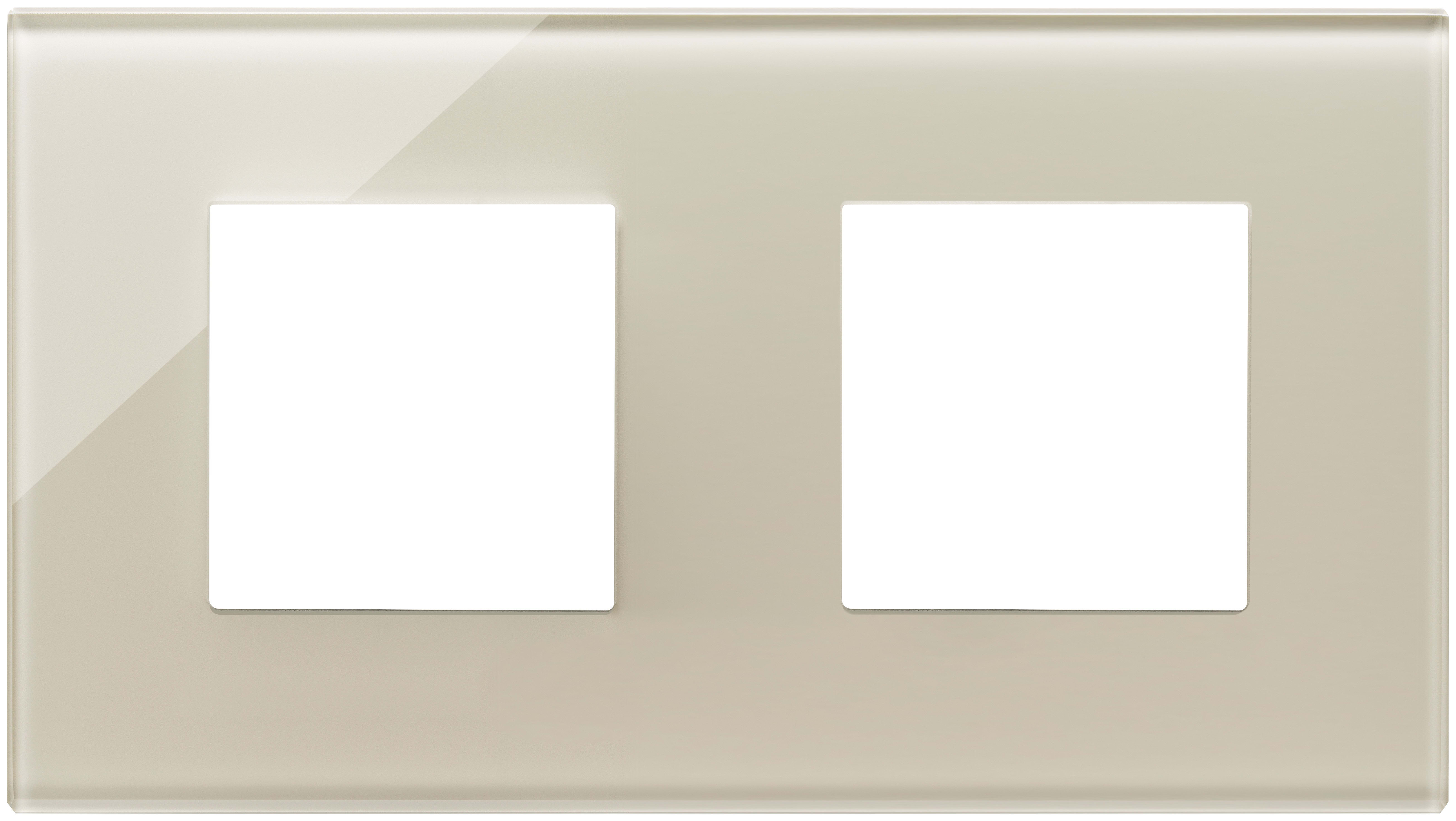 VIMAR SPA - VIW22643.72 Placca 4M (2+2)int71 bianco canapa