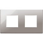 VIMAR SPA - VIW22643.83 Placca 4M (2+2)int71 cromo nero