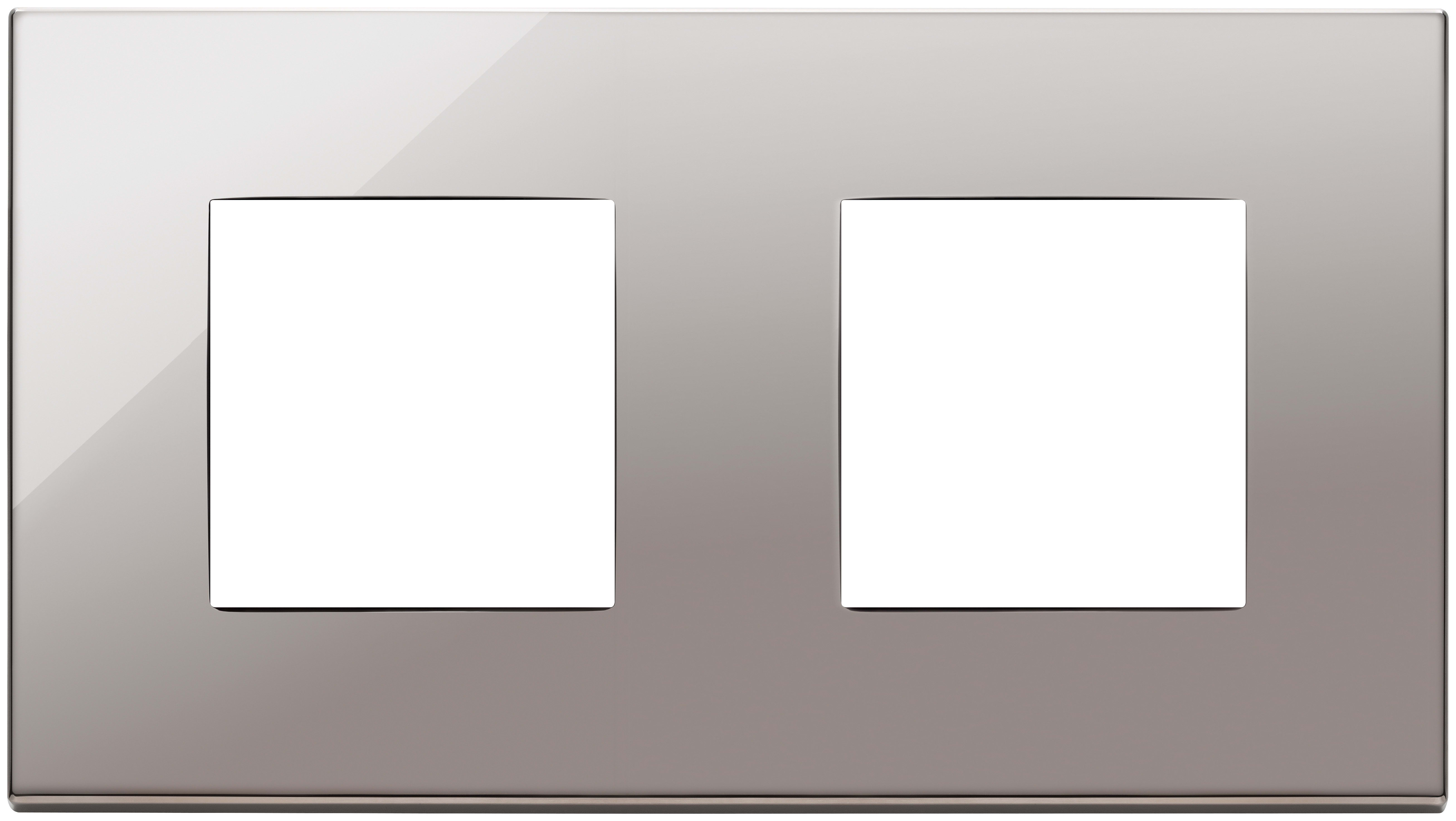 VIMAR SPA - VIW22643.83 PLACCA 4M (2+2)INT71 CROMO NERO