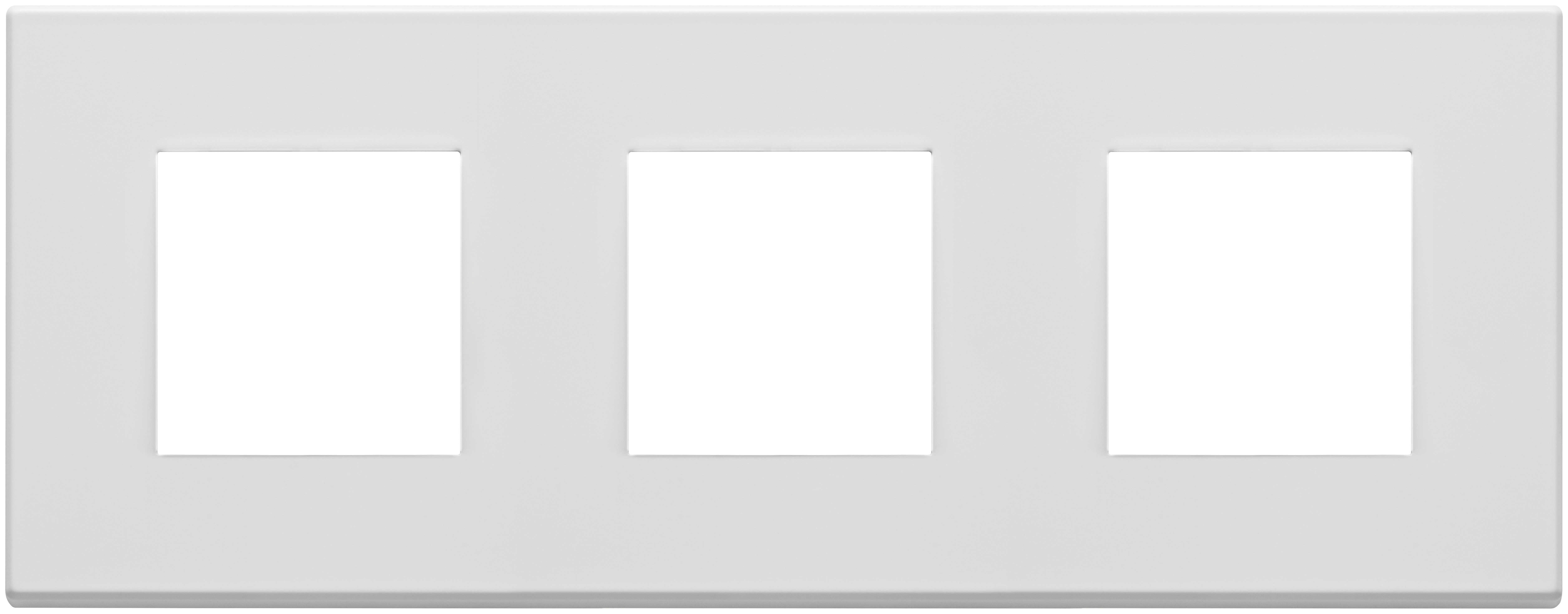 VIMAR SPA - VIW22644.01 PLACCA 6M (2+2+2) INT71 BIANCO MATT