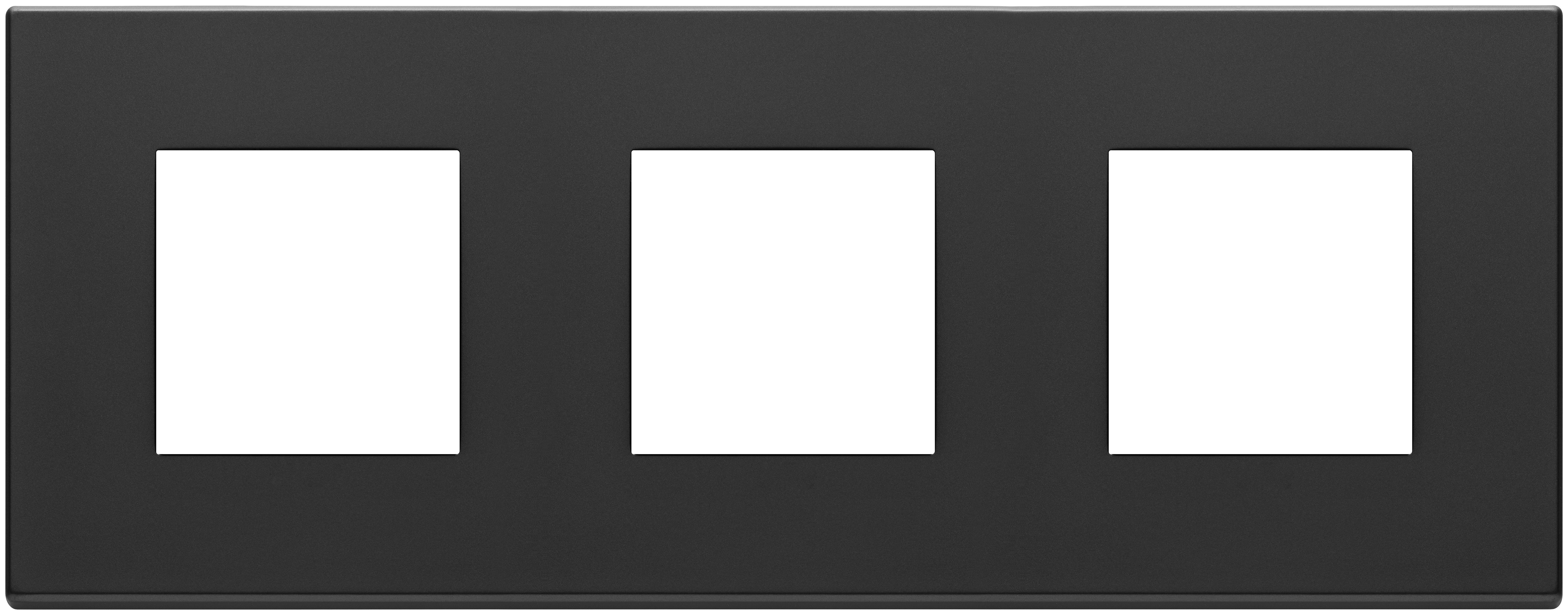 VIMAR SPA - VIW22644.03 PLACCA 6M (2+2+2) INT71 GRIGIO ANTRACITE