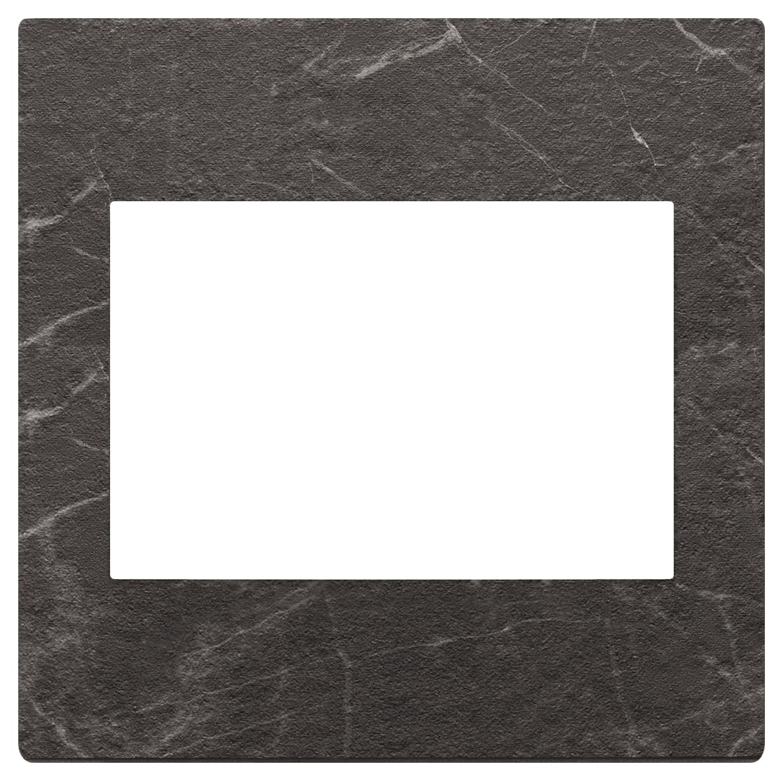VIMAR SPA - VIW22648.53 Placca 3M BS nero Marquina