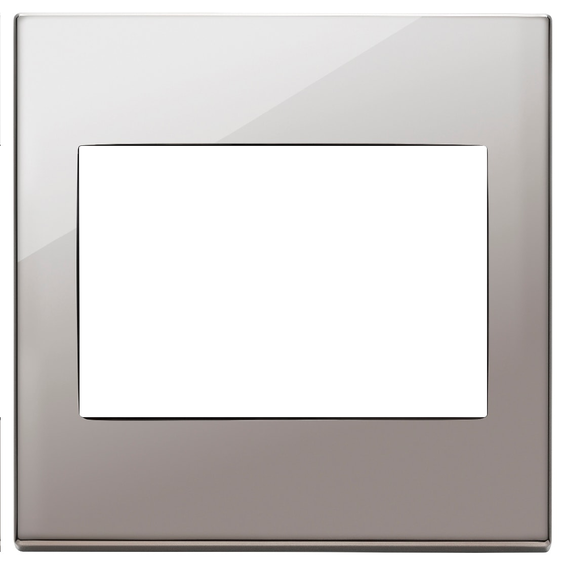 VIMAR SPA - VIW22648.83 PLACCA 3M BS CROMO NERO