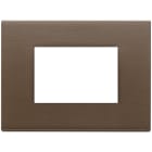 VIMAR SPA - VIW22653.12 Placca 3M bronzo scuro spazzolato