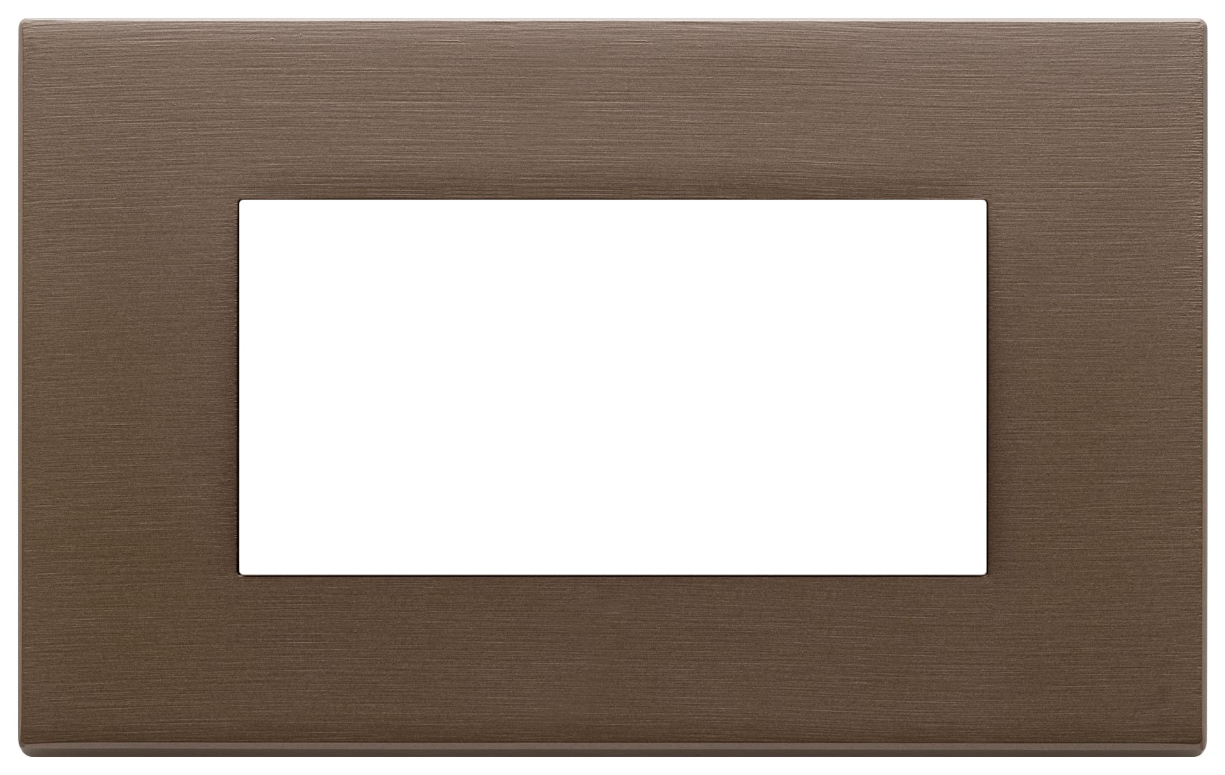 VIMAR SPA - VIW22654.12 Placca 4M bronzo scuro spazzolato
