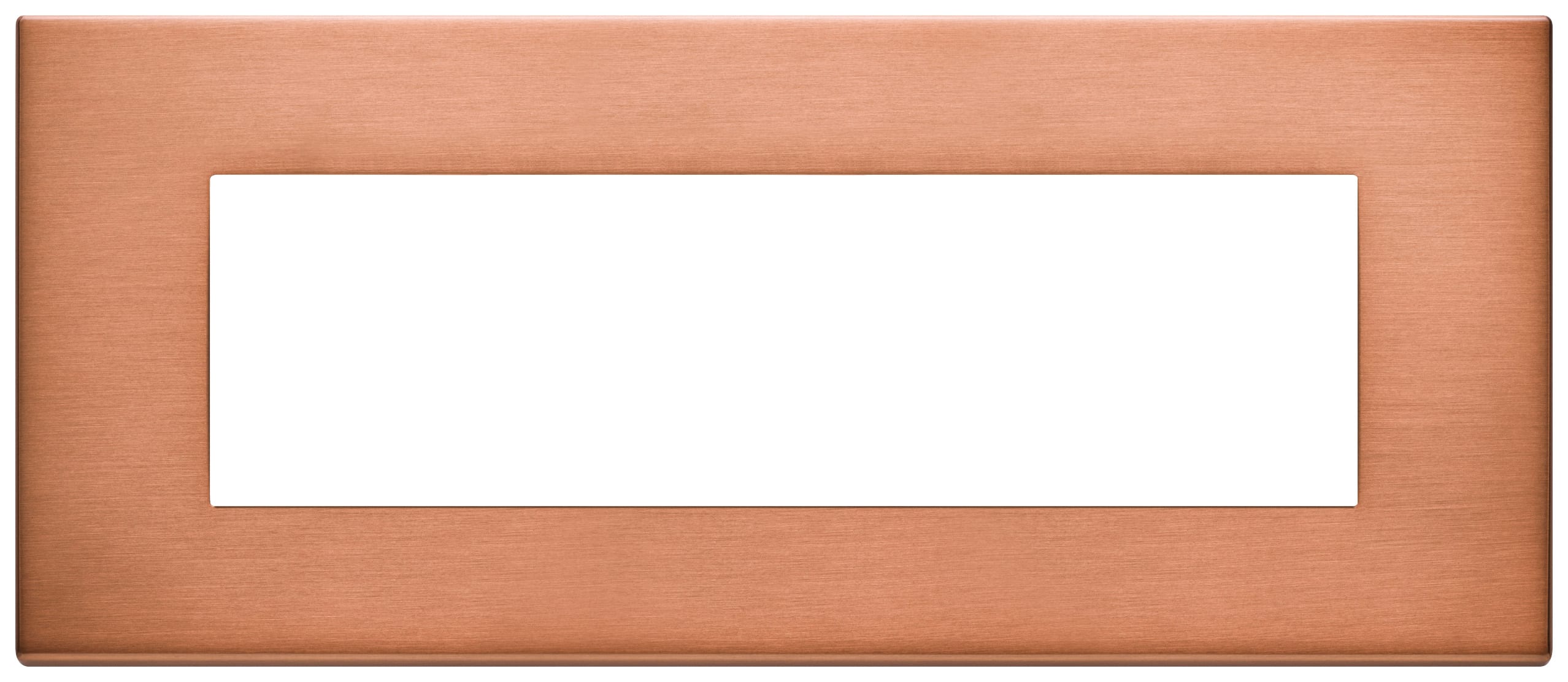 VIMAR SPA - VIW22657.86 PLACCA 7M RAME SPAZZOLATO