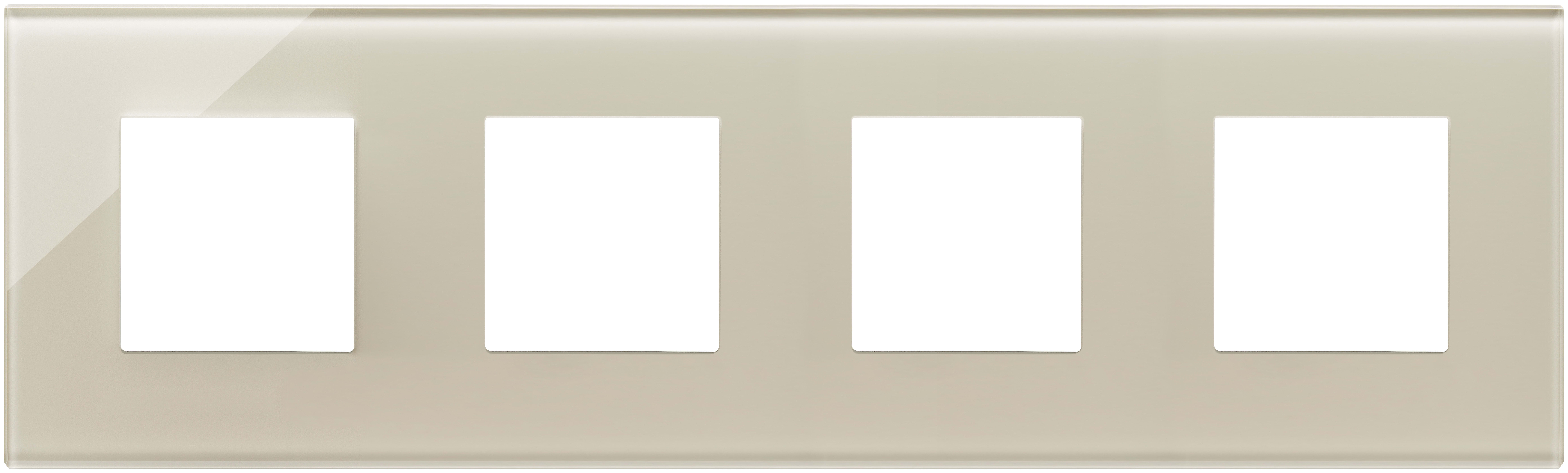 VIMAR SPA - VIW22669.72 PLACCA 8M (2+2+2+2)INT71 BIANCO CANAPA