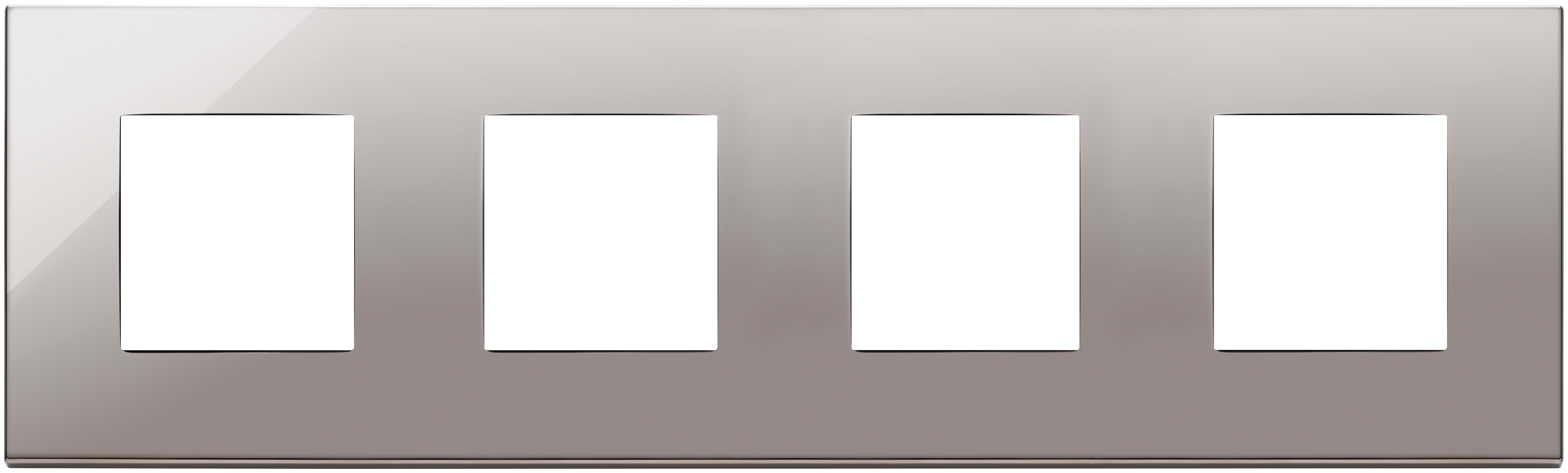 VIMAR SPA - VIW22669.83 PLACCA 8M (2+2+2+2)INT71 CROMO NERO