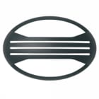 GOCCIA ILLUMINAZIONE - GOC2267SI MASCHERA C.FERITOIE JACK OVALE SILV