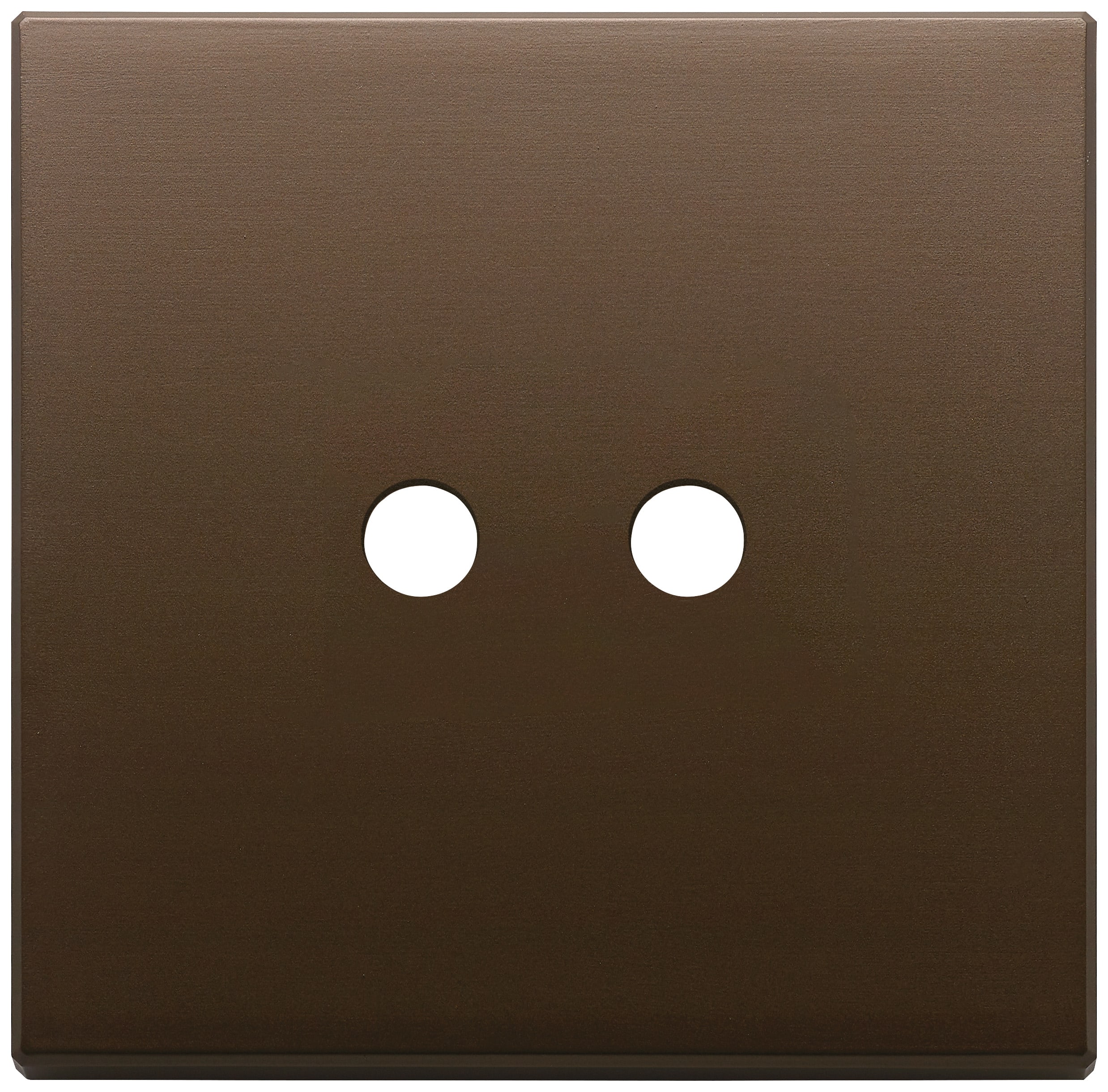 VIMAR SPA - VIW22682.RN.2.12 Placca 2Mx2 Tondo bronzo scuro spazz.