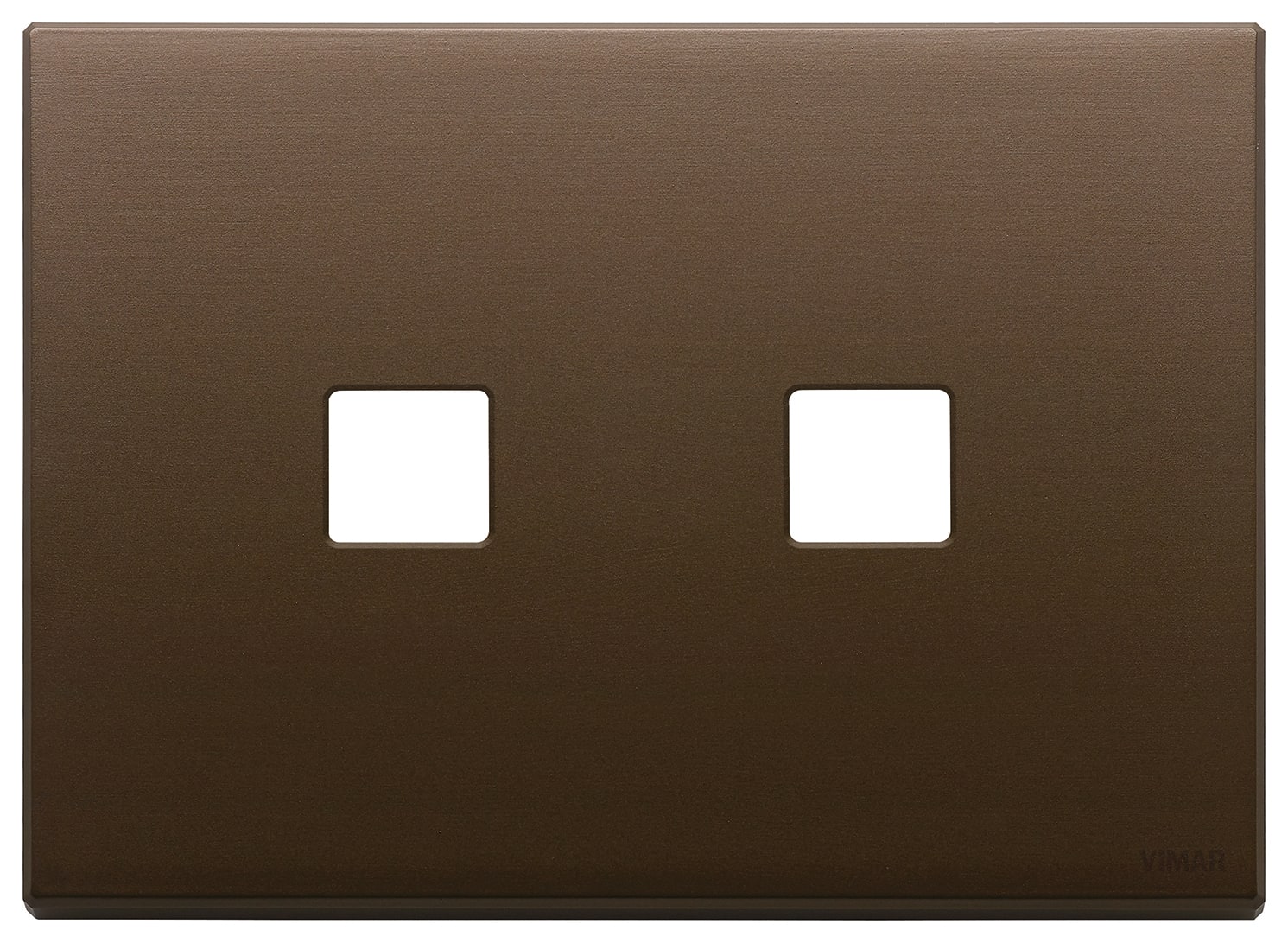 VIMAR SPA - VIW22683.2.12 PLACCA 3MX2 FLAT BRONZO SCURO SPAZZ.