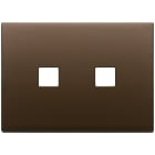 VIMAR SPA - VIW22683.2.12 PLACCA 3MX2 FLAT BRONZO SCURO SPAZZ.