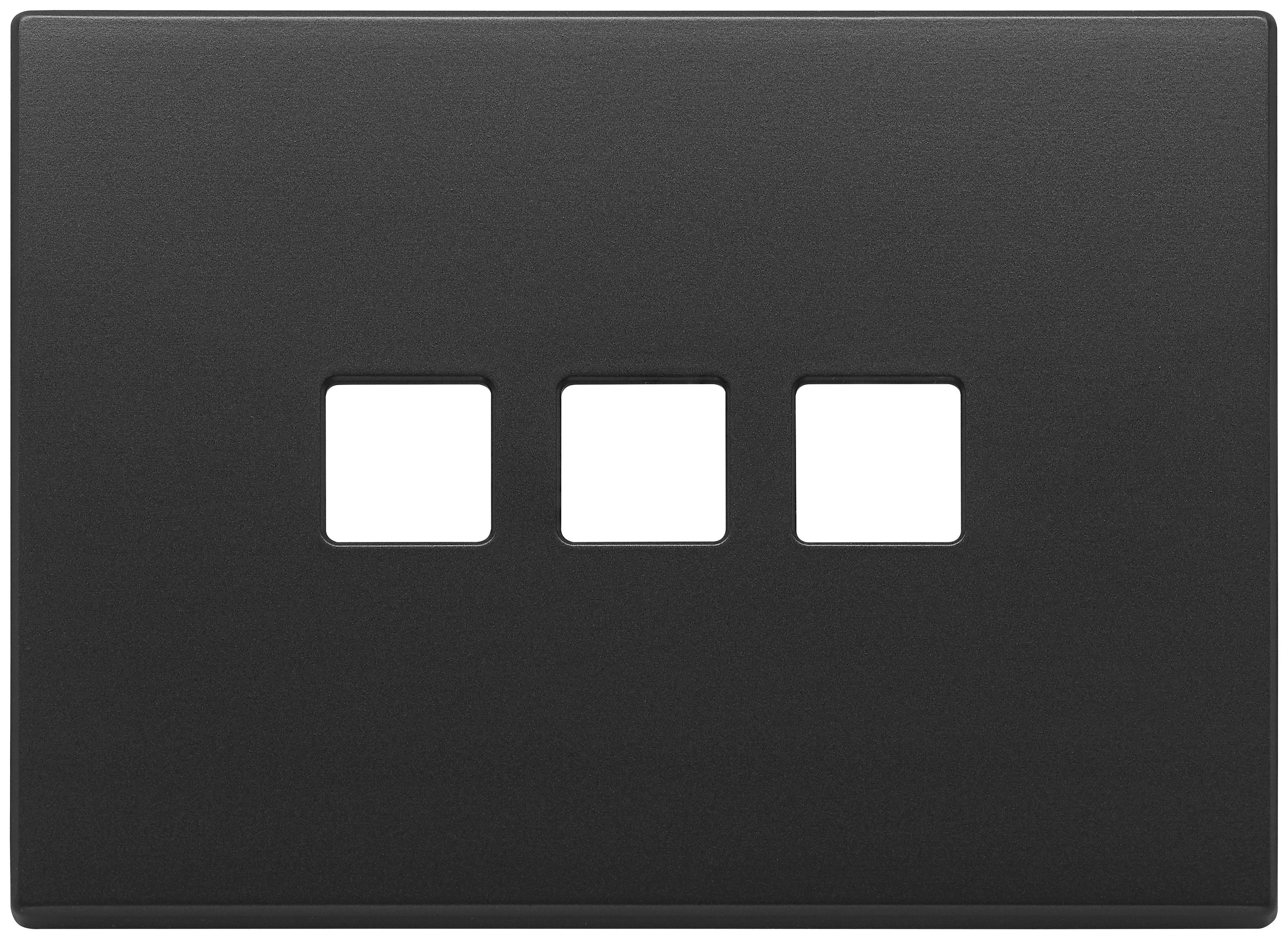 VIMAR SPA - VIW22683.3.03 PLACCA 3MX3 FLAT GRIGIO ANTRACITE