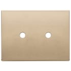 VIMAR SPA - VIW22683.RN.2.88 PLACCA 3MX2 TONDO ORO SATINATO