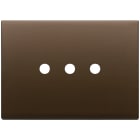 VIMAR SPA - VIW22683.RN.3.12 PLACCA 3MX3 TONDO BRONZO SCURO SPAZZ.