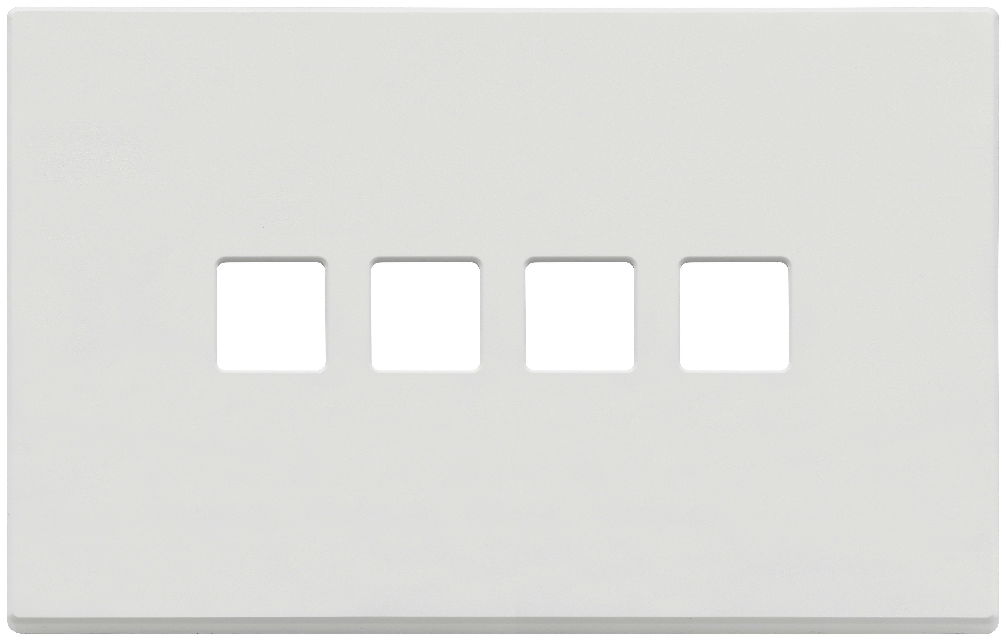 VIMAR SPA - VIW22684.4.01 PLACCA 4MX4 FLAT BIANCO MATT