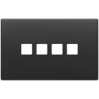 VIMAR SPA - VIW22684.4.03 PLACCA 4MX4 FLAT GRIGIO ANTRACITE